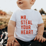 Mr Steal Your Heart Valentine Kids Shirt