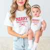 Merry Mama & Mini Coquette Christmas Shirts | Mommy & Me Preppy Holiday