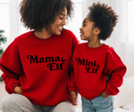 Mama & Mini Elf - Mommy and Me Christmas Sweatshirt