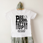 Batter Up - Baseball Personalized Back To School Shirt For Kids