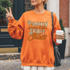 Pumpkin Spice & the Spirit of Christ Christian Sweatshirt – Cozy Fall Pullover for Women, Girly Faith Thanksgiving Crewneck