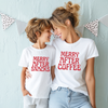 Merry After Coffee Merry After Snacks Shirts — Funny Mommy & Me Matching Christmas Outfits