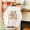 Jesus Pumpkins & Blessings Christian Fall Sweatshirt – Cozy Faith Crewneck for Women