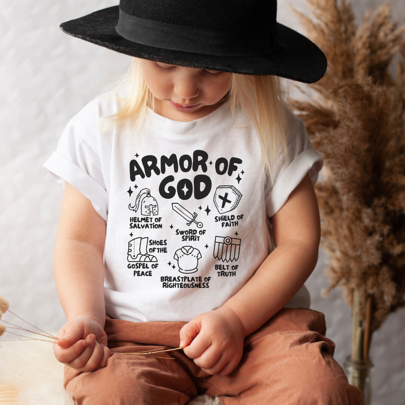 ARMOR OF GOD - Short Sleeve T-Shirt in White