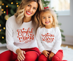 Joyful Mama & Mama's Joy- Mommy and Me Christmas Sweatshirt