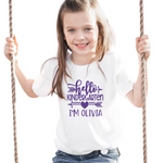 Hello ARROW - Personalized Back To School Shirt For Kids