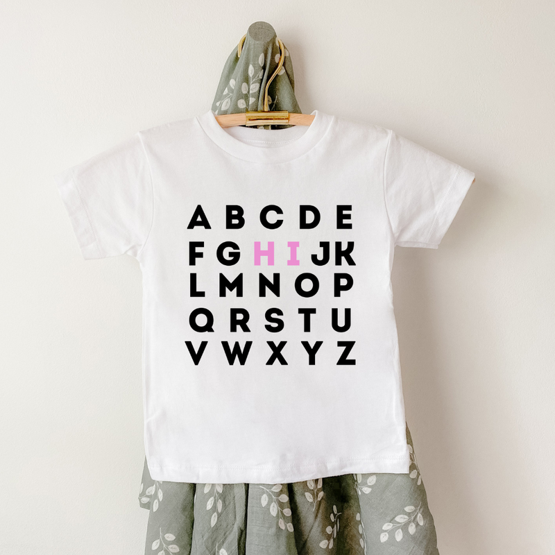 Alphabet -  Back To School Shirt For Kids