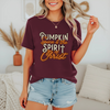 Pumpkin Spice & the Spirit of Christ Christian T-Shirt – Fall Faith Graphic Tee for Women, Cute Thanksgiving Jesus Shirt