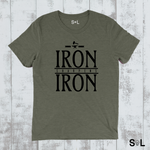 IRON SHARPENS IRON V.2 CHRISTIAN MEN'S T-SHIRT | STRONG AS STEEL COLLECTION - Salt and Light Boutique