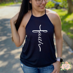 FAITH CROSS STYLE | CLOTHED IN GRACE | WOMEN'S HIGH NECK TANK - Salt and Light Boutique