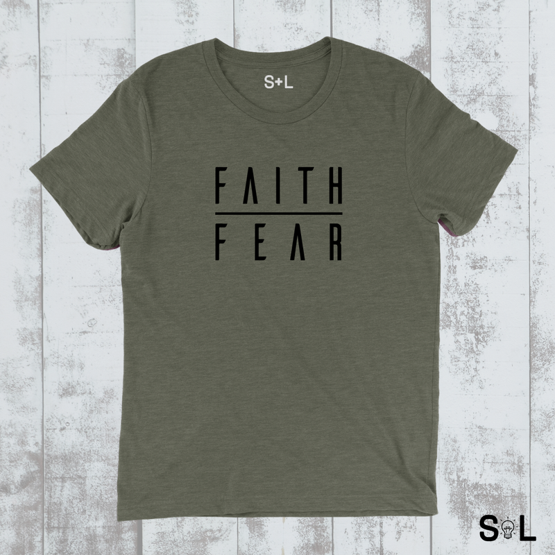 FAITH OVER FEAR CHRISTIAN V.5 MEN'S T-SHIRT | FAITH OVER FEAR COLLECTION - Salt and Light Boutique