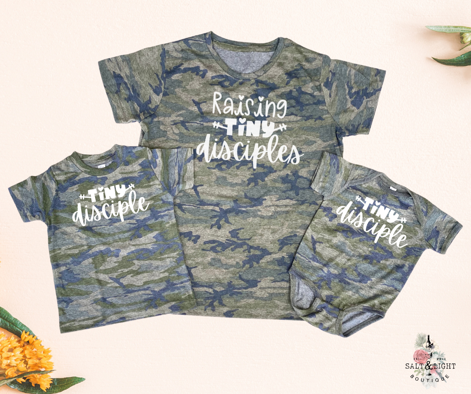 Mommy and Me Camo Shirts | Christian Mommy and Me Tees | Camo Shirts | SLB