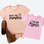 Pumpkin To My Spice Mommy and Me Shirts: Salt and Light Btq