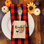 Thankful for You Thanksgiving Table Decor Utensil Holder SLB