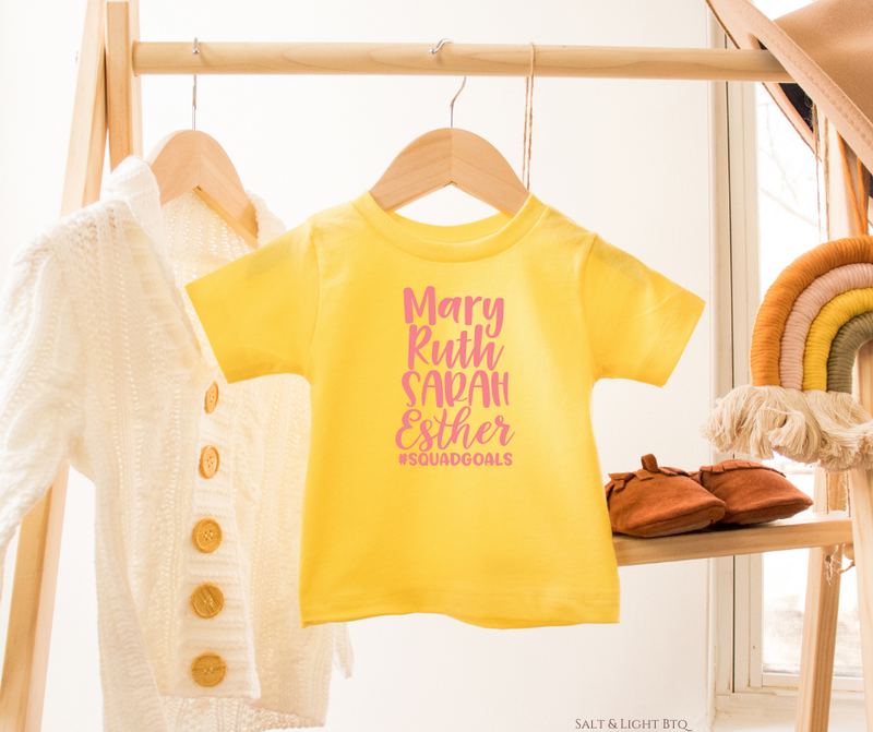 Squad Goals: Funny Christian Shirts for Girl | Salt and Light Boutique