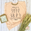 THINK ABOUT SUCH THINGS | WOMEN'S FLOWY MUSCLE T-SHIRT WITH ROLLED SLEEVES - Salt and Light Boutique