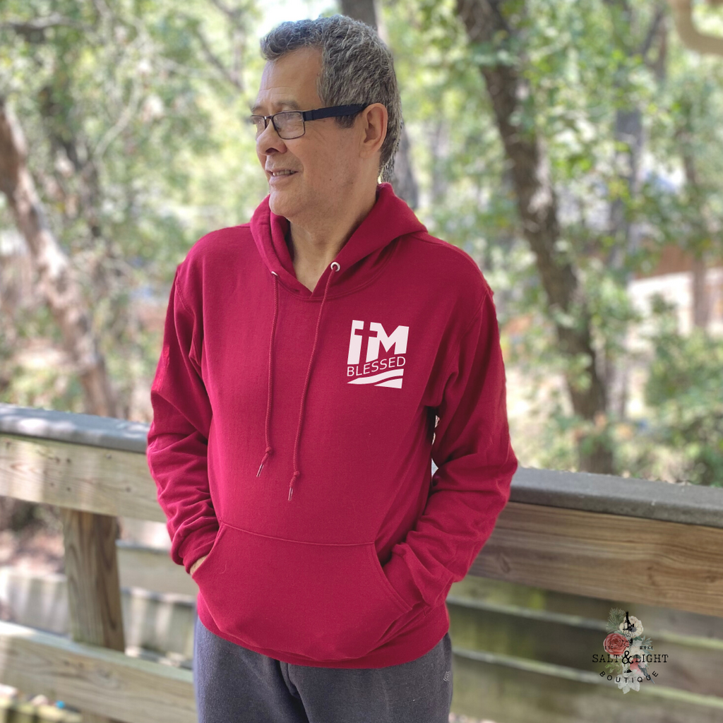 I AM BLESSED MEN'S HOODIE - Salt and Light Boutique