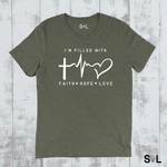 FAITH LOVE HOPE CHRISTIAN MEN'S T-SHIRT | FAITH COLLECTION - Salt and Light Boutique