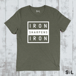 IRON SHARPENS IRON V.7 CHRISTIAN MEN'S T-SHIRT | STRONG AS STEEL COLLECTION - Salt and Light Boutique