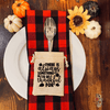 Thankful Thanksgiving Table Decor: Rustic Utensil Holder SLB
