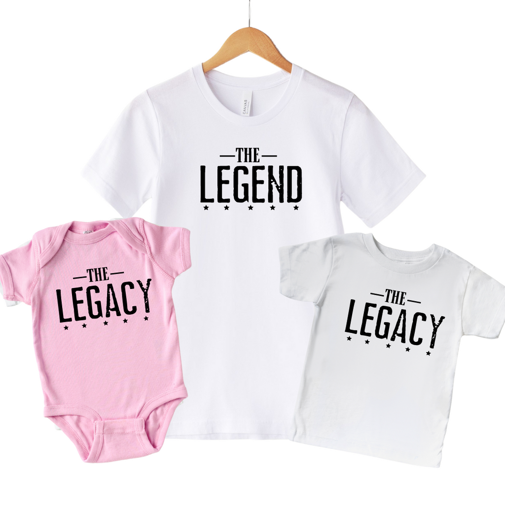 Legend Legacy Daddy and Me Matching Shirts for Dad and Baby - SLB