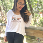 PRAY WITHOUT CEASING FALL LONG SLEEVE T SHIRT - Salt and Light Boutique