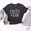 FAITH OVER FEAR WORKOUT T-SHIRT | WOMEN'S UNISEX WORKOUT SHIRTS - Salt and Light Boutique