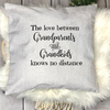 The Love Between Grandparents Long Distance Grandma Pillow | Colored Pillow - Salt and Light Boutique
