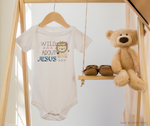 Wild about Jesus Bodysuit: Faith Based Baby Boy Clothes | Salt & Light Boutique