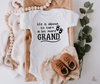 Life is about to turn more GRAND onesie. Cute Pregnancy Announcement to parents: Grandparents Baby Reveal | SLB