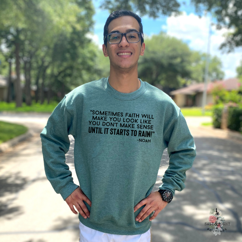 Faith like shop noah hoodie