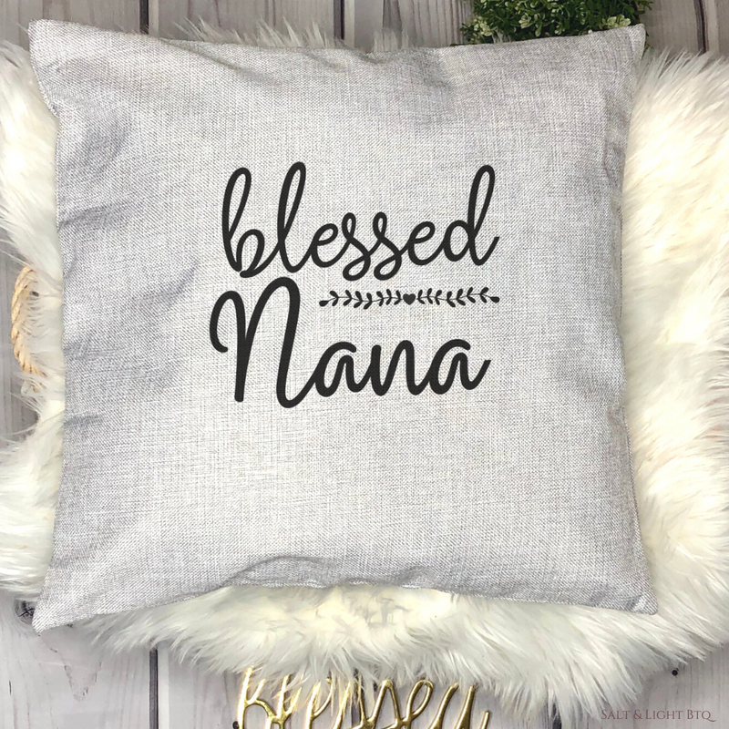 Blessed Grandma Christian Pillow | Colored Pillows - Salt and Light Boutique