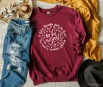 For He Is Good Sweatshirt: Christian Mom Apparel | SLB