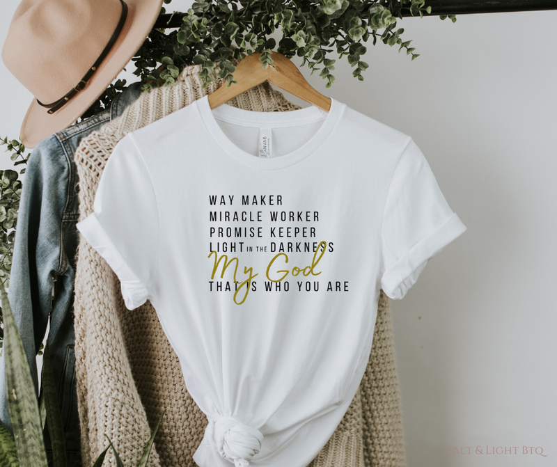 Way Maker Shirt: Women's Christian Apparel - Salt & Light Boutique