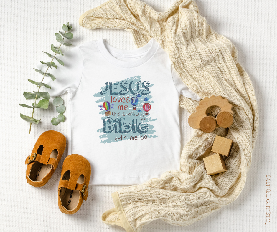 Jesus loves me this I know Tee. Faith Based Boy Clothing & Toddler Shirts | Salt & Light Boutique