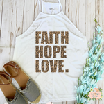 FAITH HOPE LOVE - LEOPARD PRINT | CLOTHED IN GRACE | WOMEN'S HIGH NECK - Salt and Light Boutique