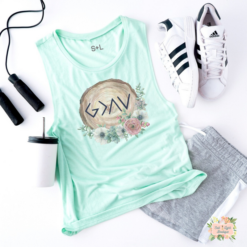 GOD IS GREATER THAN THE HIGHS AND LOWS WOMEN'S WORKOUT TANK TOP | MUSCLE TANK - Salt and Light Boutique