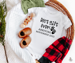 Best Gift Ever Custom Baby Announcement Onesie: Pregnancy Announcement Onesie | SLB