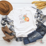 JUST A GIRL WHO LOVES FALL & JESUS SHIRT - Salt and Light Boutique
