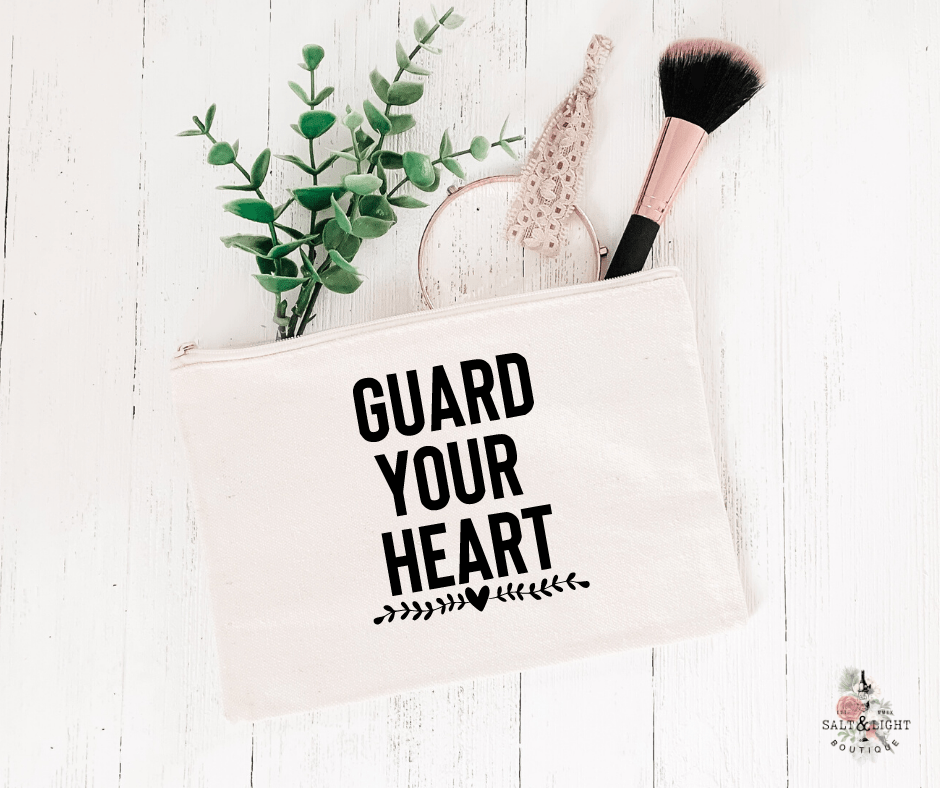 Guard your heart Makeup bag - Salt and Light Boutique