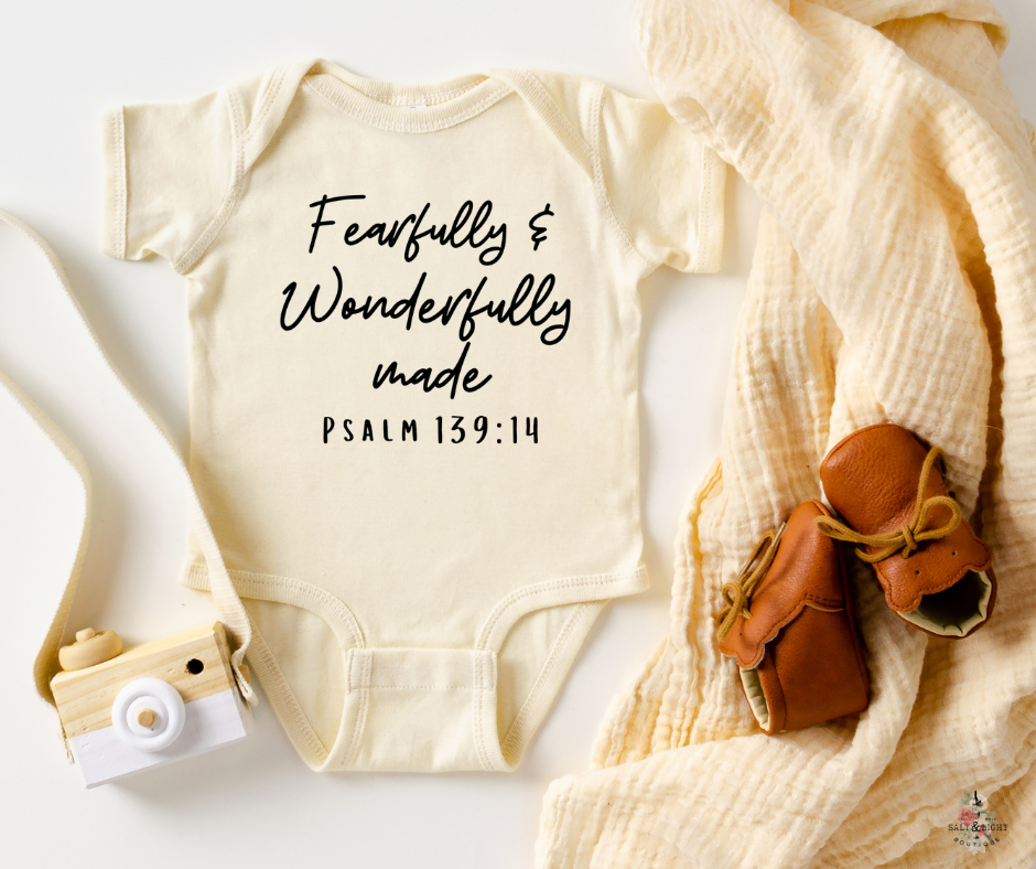 Fearfully and best sale wonderfully made onesie