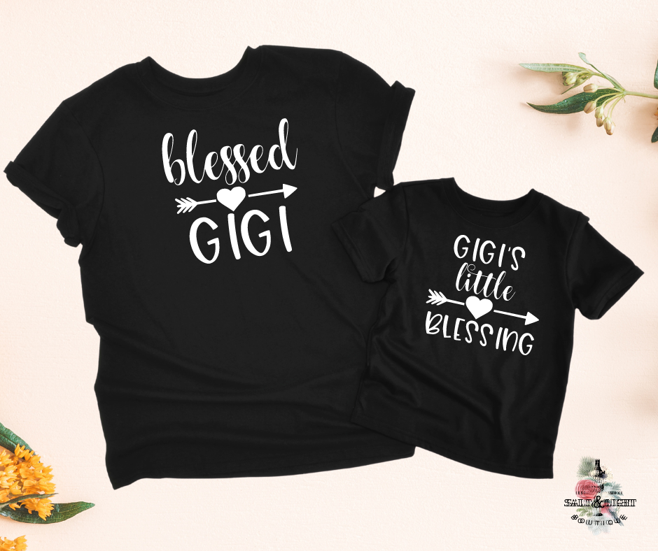 Gigi and Me Shirts | Blessed Gigi & Gigi's Blessing - Salt and Light Boutique