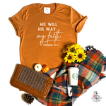 HIS WAY HIS WILL MY FAITH JEREMIAH 29:11 UNISEX SHIRT - Salt and Light Boutique