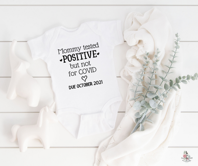 My Mom Tested Positive Onesie® Pregnancy Announcement Onesie® -  Denmark
