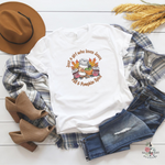 JUST A GIRL WHO LOVES JESUS & PUMPKIN SPICE FALL SHIRT - Salt and Light Boutique