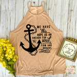 ANCHORED | CLOTHED IN GRACE COLLECTION | WOMEN'S HIGH NECK TANK - Salt and Light Boutique