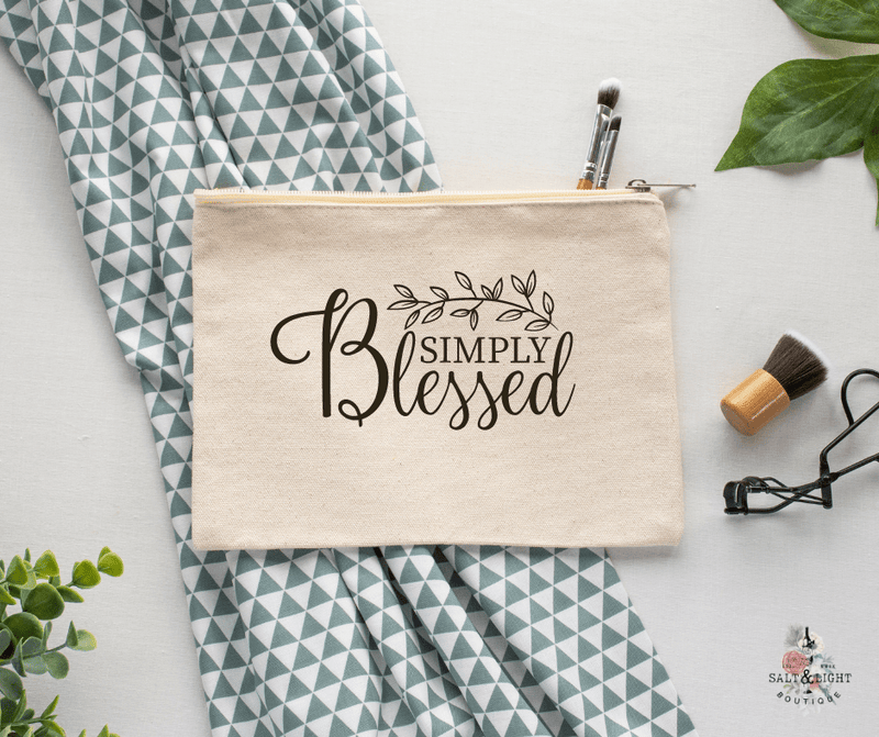 Simply Blessed Makeup bag - Salt and Light Boutique