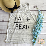 FAITH OVER FEAR | WOMEN'S RACERBACK TANK - Salt and Light Boutique