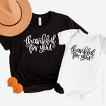 Thankful For You Mommy and Me Shirts: Salt and Light Btq
