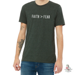 FAITH OVER FEAR MEN'S T-SHIRT - Salt and Light Boutique